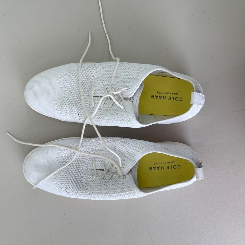 Cole Haan GrandPro Contender StichLite White Knit Shoes W26607 Womens sz 10.5 B - Picture 5 of 9